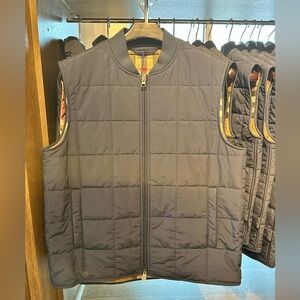 Burberry Navy Quilted Vest